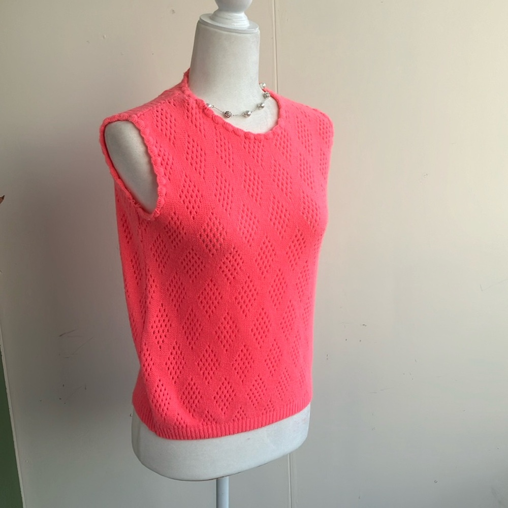 Vintage Handmade Hot Pink Vest